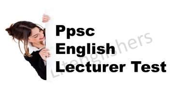 Ppsc English lecturer test