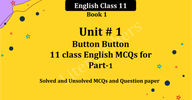 11 class english mcqs