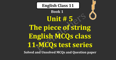 english mcqs class 11