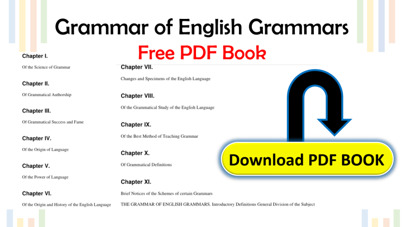 The Grammar of English Grammars Free PDF