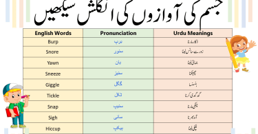 Body Sounds in English with Urdu and PDF