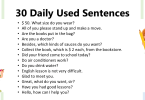 30 Common English Sentences Used in Daily Life