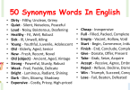 50 Common Synonyms Words in English | English Vocabulary