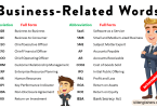 Abbreviations for Business with Full Forms