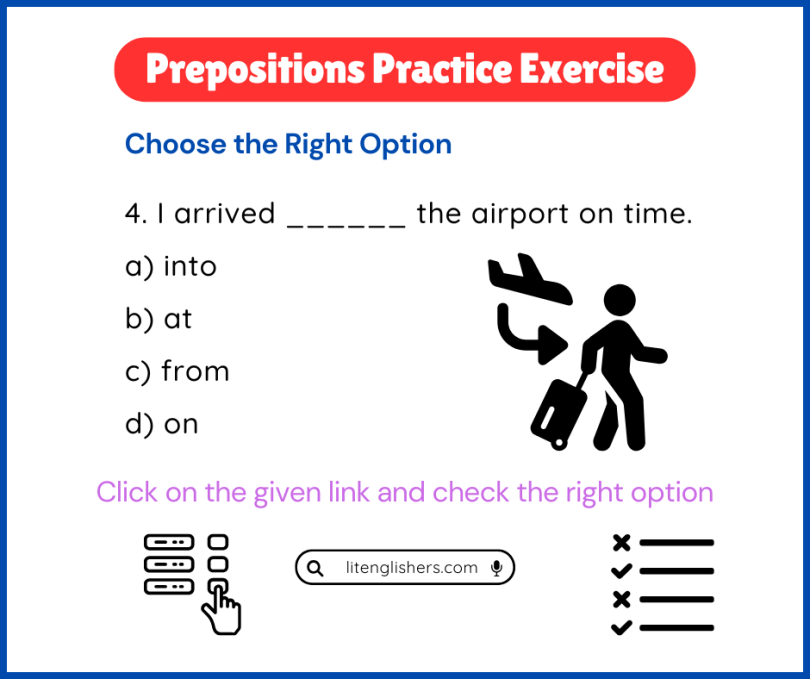 Prepositions MCQ'S with Answers