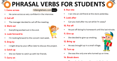 Phrasal Verbs for Students