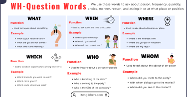 WH-Question Words with Helpful Examples