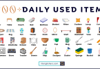 200+ Daily Used Items Name with Images and PDF