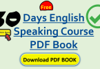 30 Days English Speaking Course PDF Book | Download Free