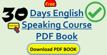 30 Days English Speaking Course PDF Book | Download Free