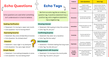 Echo Questions and Echo Tags Explained with Examples