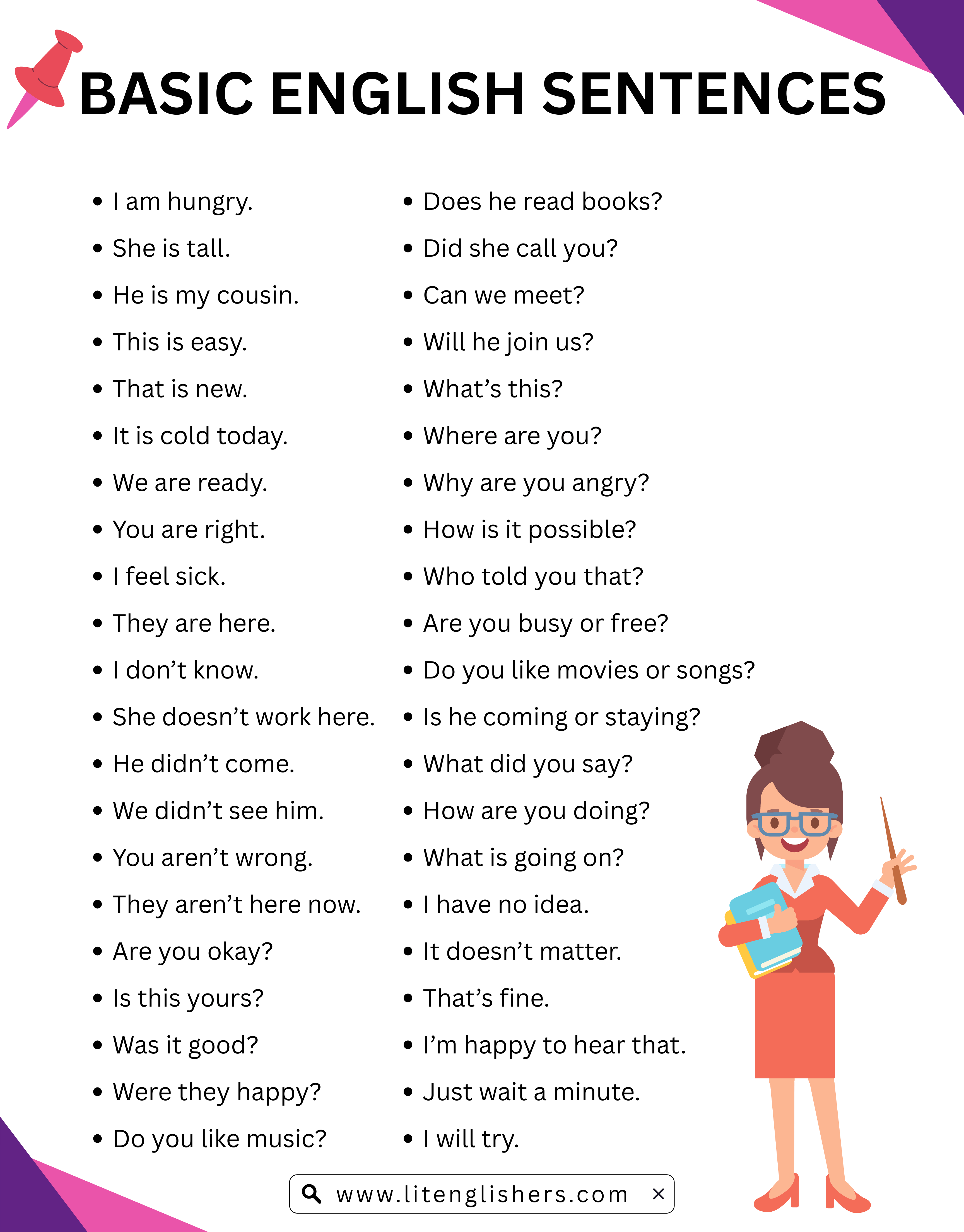 250 Spoken English Sentences Everyday