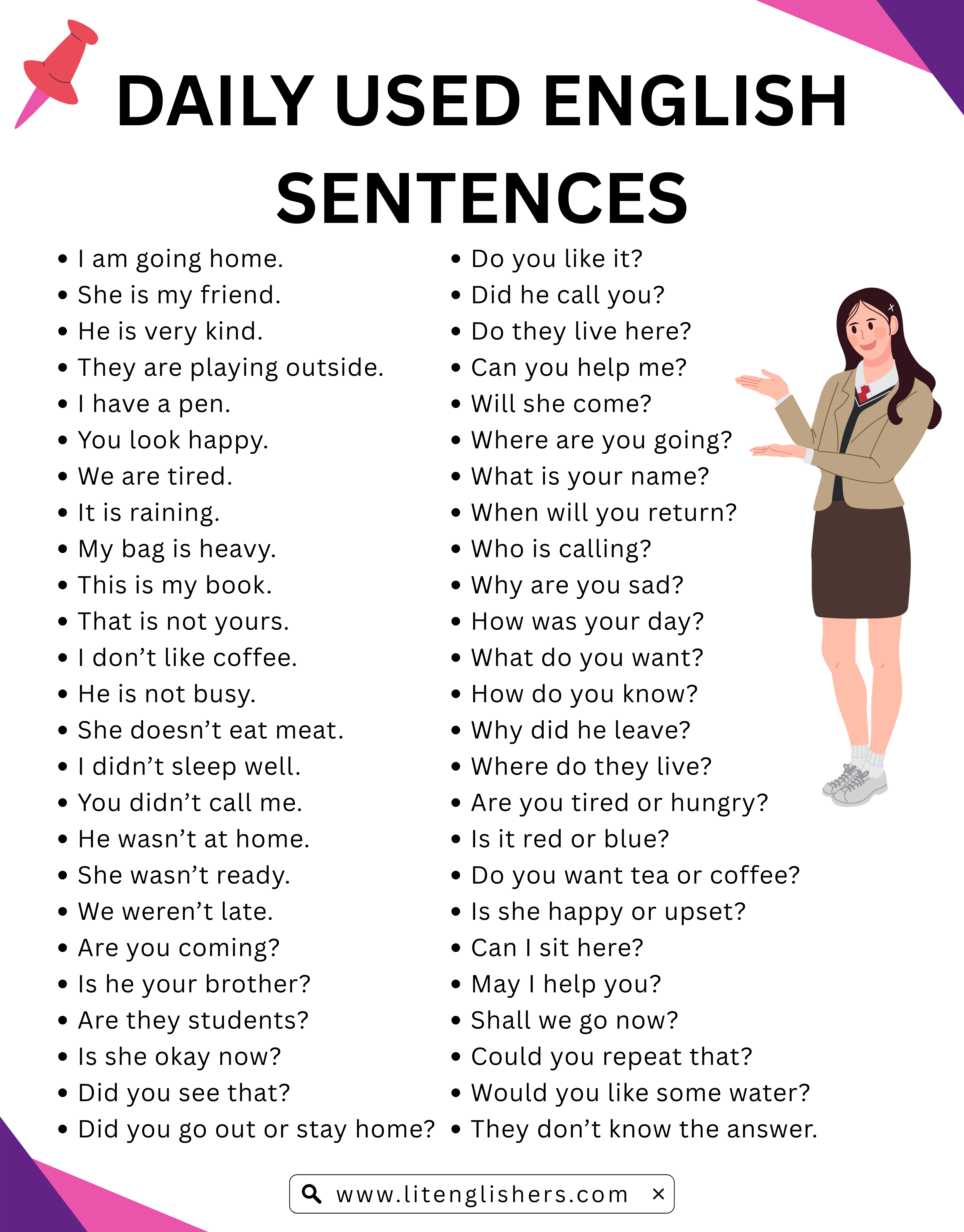 250 Spoken English Sentences Everyday