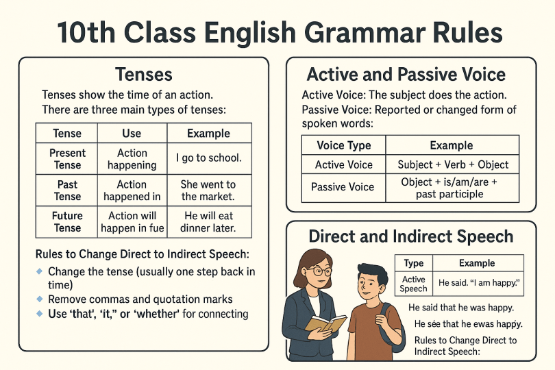 10th Class English Grammar Rules