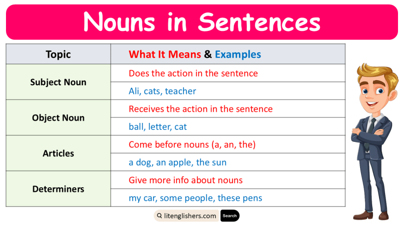 Nouns in Sentences Completely Explained with Examples