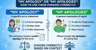 “My Apology” Or “My Apologies”