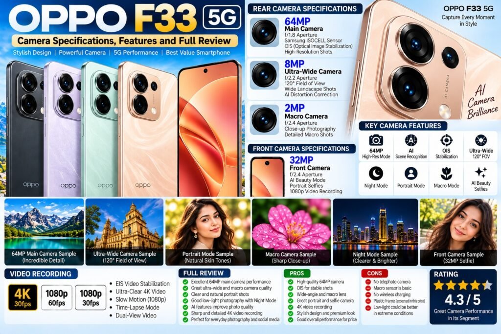 oppo_f33_5g_camera_specifications_features_full_review